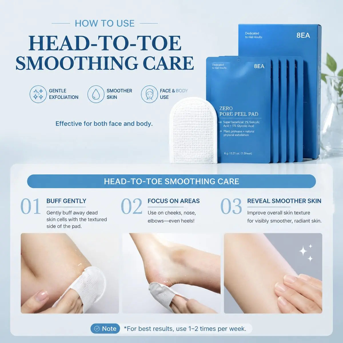 Exfoliating Pads for Smoother-Feeling Skin