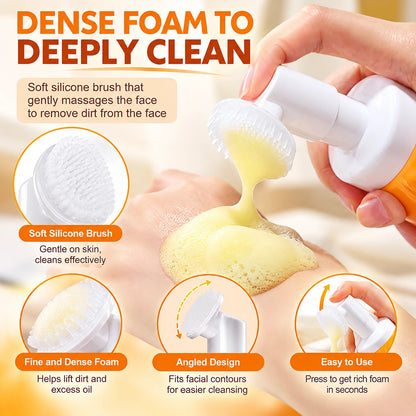Turmeric Facial Cleansing Mousse – Foaming Face Wash for Daily Cleansing & Hydration