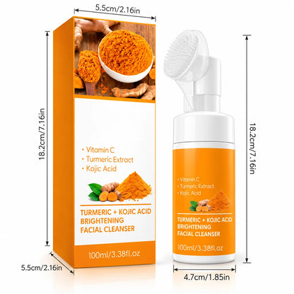 Turmeric Facial Cleansing Mousse – Foaming Face Wash for Daily Cleansing & Hydration