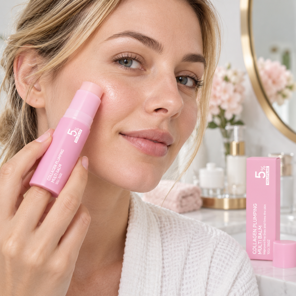 Pink Lightweight Moisturizing Skin Care Stick