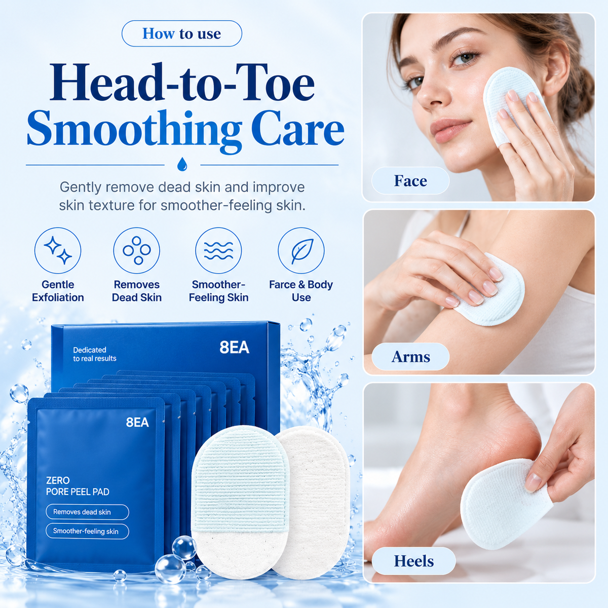Exfoliating Pads for Smoother-Feeling Skin
